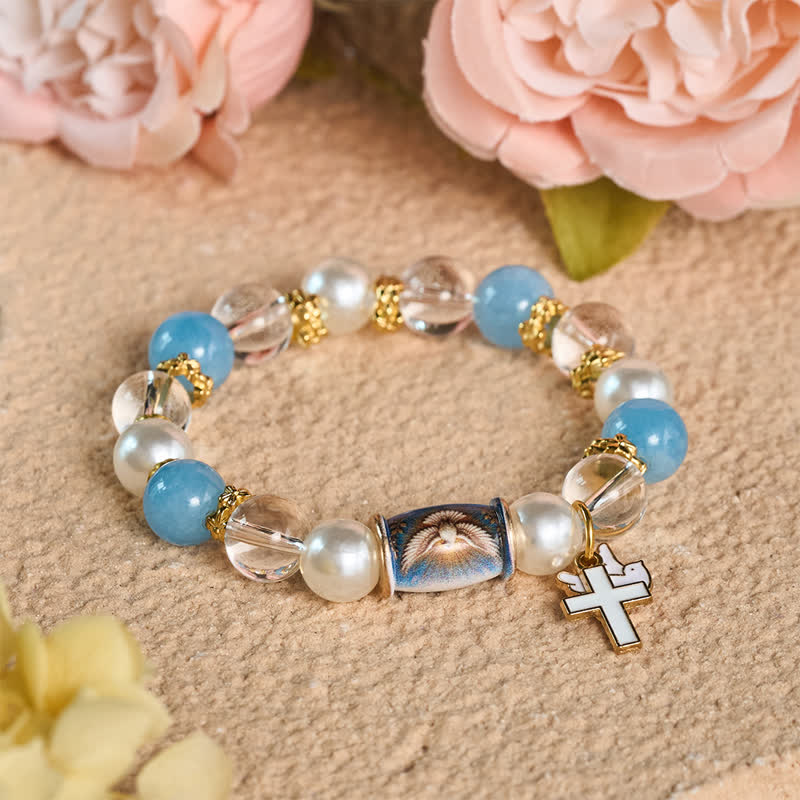 Christianartworkshop Armband mit Anhängern aus einer Legierung und einem Heiligen-Ikonen-Motiv: Träger erhebender heiliger Gelassenheit - Heiliger Geist - image 11