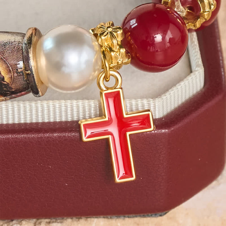 Christianartworkshop Armband mit Anhängern aus einer Legierung und einem Heiligen-Ikonen-Motiv: Träger erhebender heiliger Gelassenheit - image 5