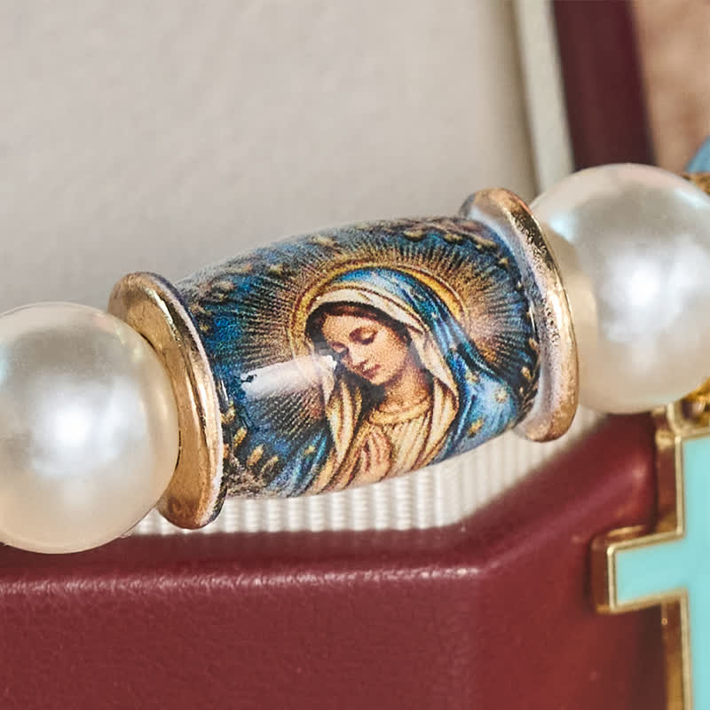 Christianartworkshop Armband mit Anhängern aus einer Legierung und einem Heiligen-Ikonen-Motiv: Träger erhebender heiliger Gelassenheit - image 9