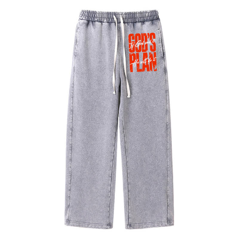 Christianartworkshop Orange Statement Relaxed Street Washed Sweatpants - Grau - 2XL - image 0
