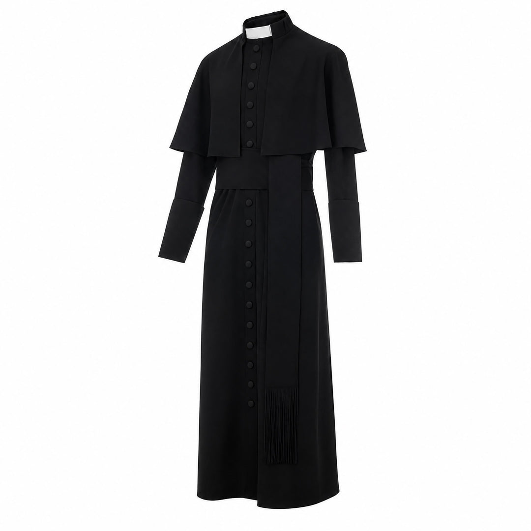 Christianartworkshop Mehrfarbige zeremonielle römische Soutane-Kassock: Ästhetik mittelalterlicher Priester - image 8