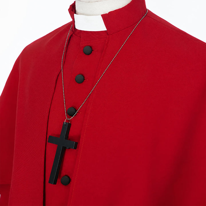 Christianartworkshop Mehrfarbige zeremonielle römische Soutane-Kassock: Ästhetik mittelalterlicher Priester - image 15