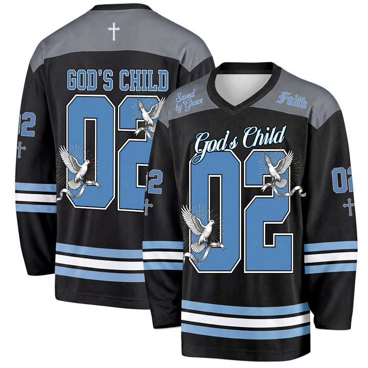 Christianartworkshop God's Child 02 Grace Dove Langarm-Hockeytrikot - 5XL - image 0