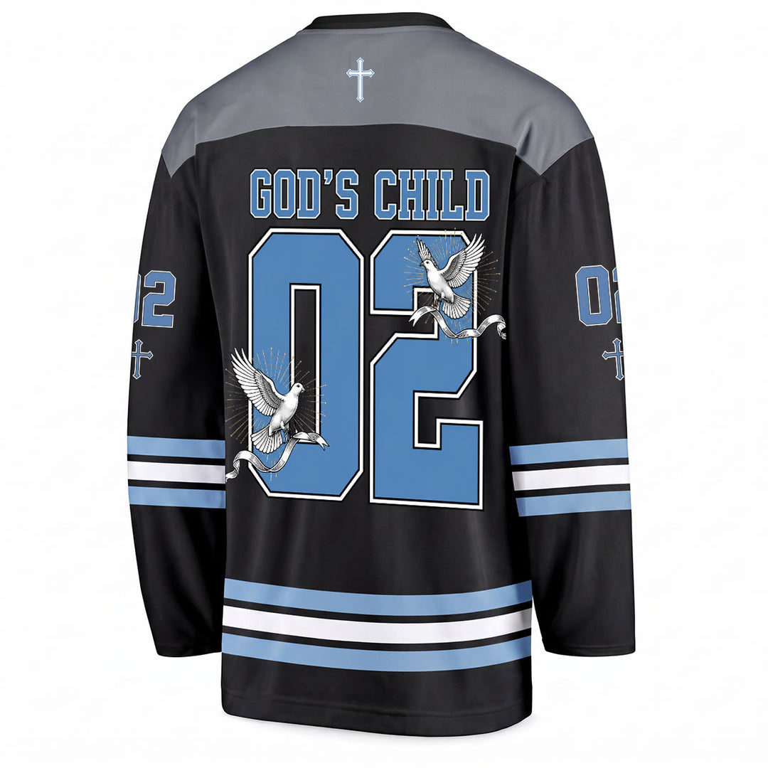 Christianartworkshop God's Child 02 Grace Dove Langarm-Hockeytrikot - image 2