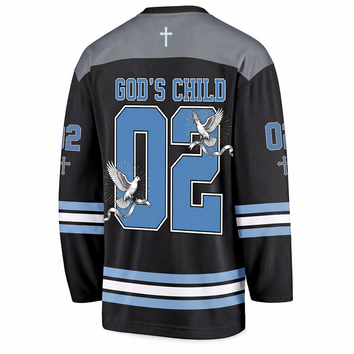 Christianartworkshop God's Child 02 Grace Dove Langarm-Hockeytrikot - image 2