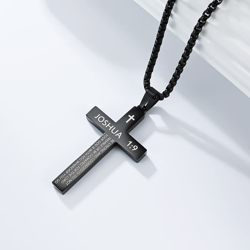 Christianartworkshop Hochwertige Kreuzkette mit Bibelversen: Zeichen unfehlbaren göttlichen Schutzes - Schwarz - 1:9 - image 16