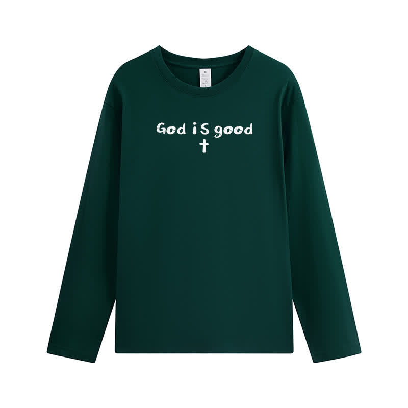 Christianartworkshop „Gott ist der einzige Grund“ – Weißes Langarm-T-Shirt - image 14