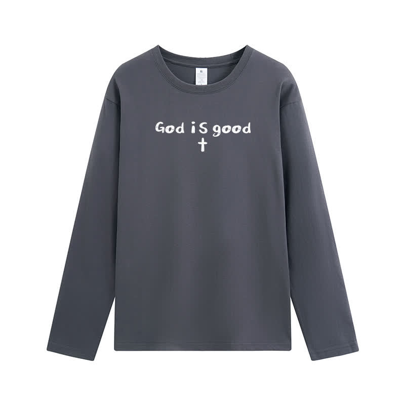 Christianartworkshop „Gott ist der einzige Grund“ – Weißes Langarm-T-Shirt - image 11
