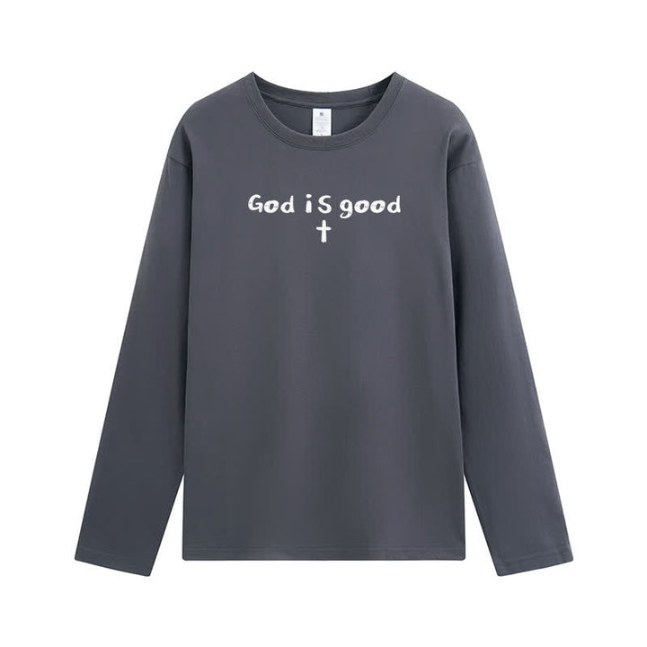 Christianartworkshop „Gott ist der einzige Grund“ – Weißes Langarm-T-Shirt - image 11