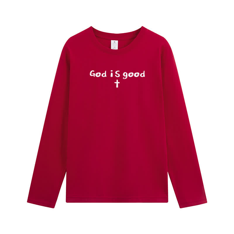 Christianartworkshop „Gott ist der einzige Grund“ – Weißes Langarm-T-Shirt - image 26