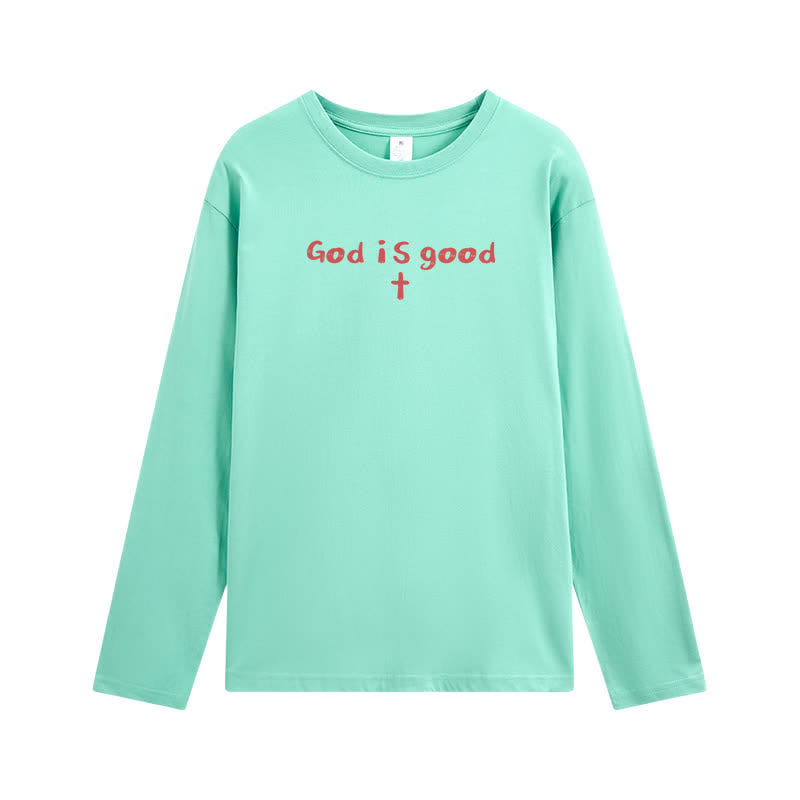 Christianartworkshop „Gott ist der einzige Grund“ – Weißes Langarm-T-Shirt - image 23