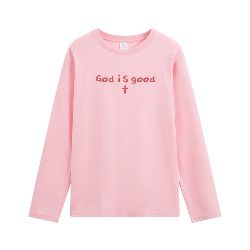 Christianartworkshop „Gott ist der einzige Grund“ – Weißes Langarm-T-Shirt - image 5