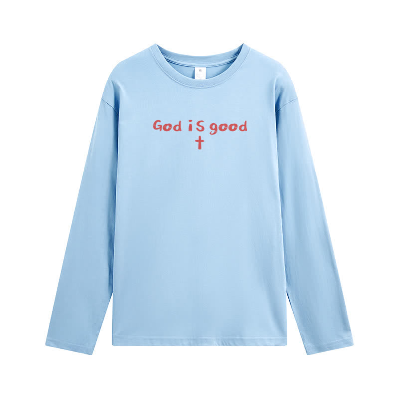 Christianartworkshop „Gott ist der einzige Grund“ – Weißes Langarm-T-Shirt - image 20