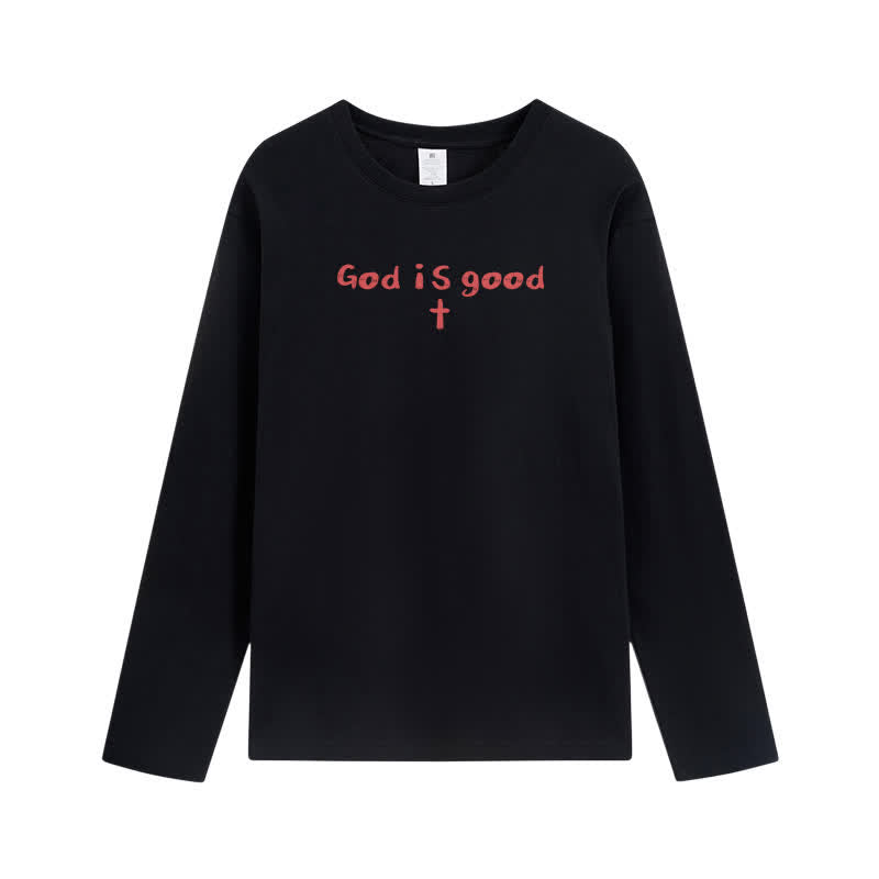 Christianartworkshop „Gott ist der einzige Grund“ – Weißes Langarm-T-Shirt - image 8