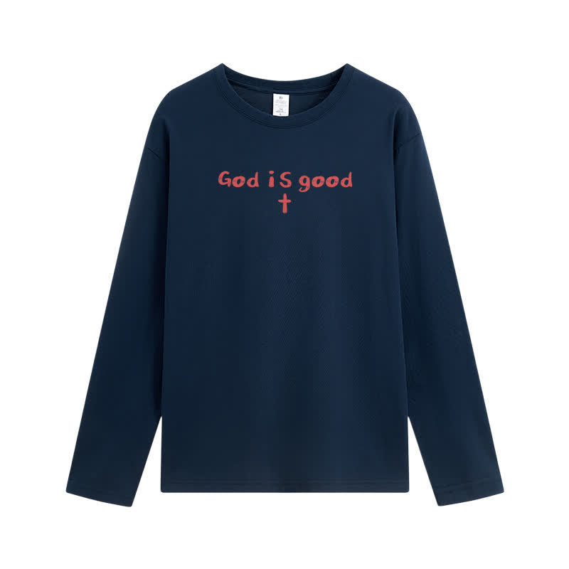 Christianartworkshop „Gott ist der einzige Grund“ – Weißes Langarm-T-Shirt - image 17