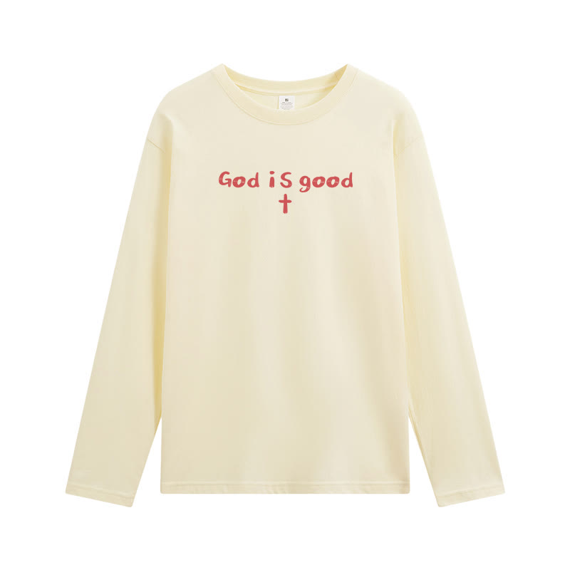 Christianartworkshop „Gott ist der einzige Grund“ – Weißes Langarm-T-Shirt - image 35