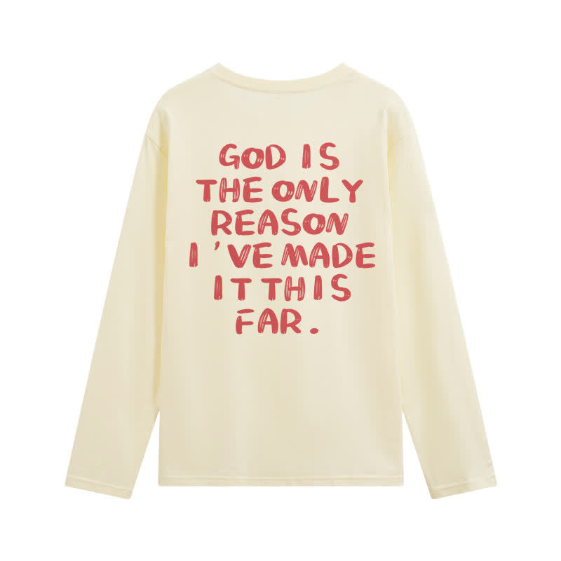 Christianartworkshop „Gott ist der einzige Grund“ – Weißes Langarm-T-Shirt - image 34