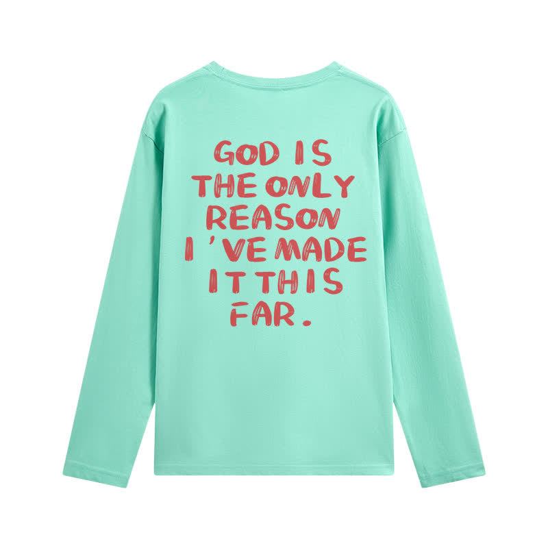 Christianartworkshop „Gott ist der einzige Grund“ – Weißes Langarm-T-Shirt - image 22