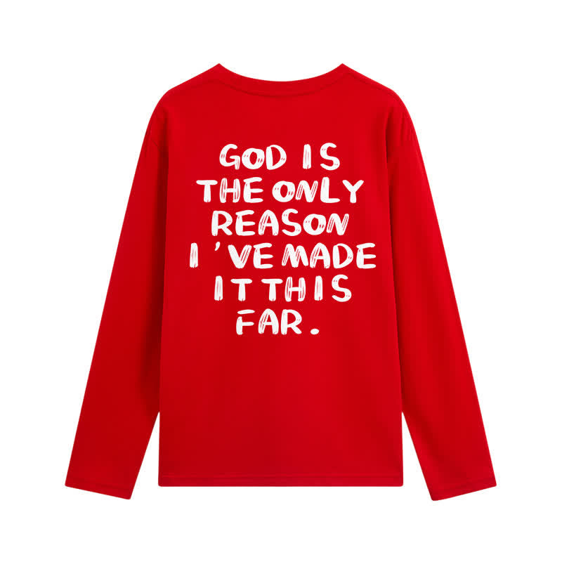 Christianartworkshop „Gott ist der einzige Grund“ – Weißes Langarm-T-Shirt - image 31