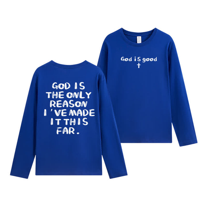 Christianartworkshop „Gott ist der einzige Grund“ – Weißes Langarm-T-Shirt - image 27