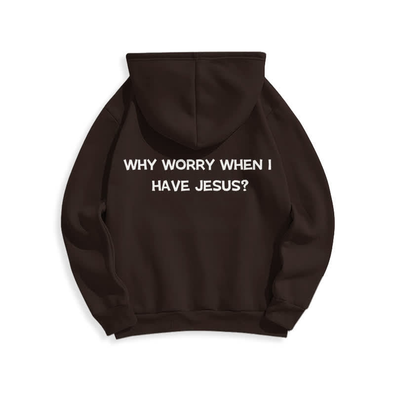 Christianartworkshop Warum sich Sorgen machen, wenn ich Jesus habe? Oversized Pullover Hoodie - image 17