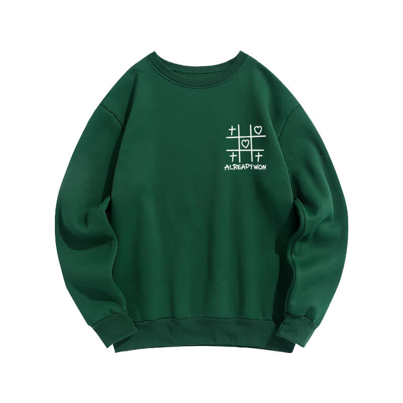 Christianartworkshop Schwarzes Sweatshirt mit Rundhalsausschnitt und Kreuz-Herz-Grafik (bereits gewonnen) - image 14