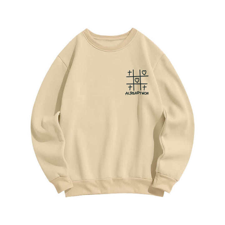 Christianartworkshop Schwarzes Sweatshirt mit Rundhalsausschnitt und Kreuz-Herz-Grafik (bereits gewonnen) - image 8