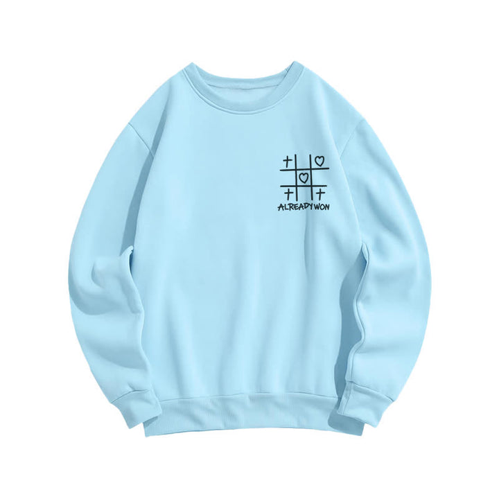Christianartworkshop Schwarzes Sweatshirt mit Rundhalsausschnitt und Kreuz-Herz-Grafik (bereits gewonnen) - image 11