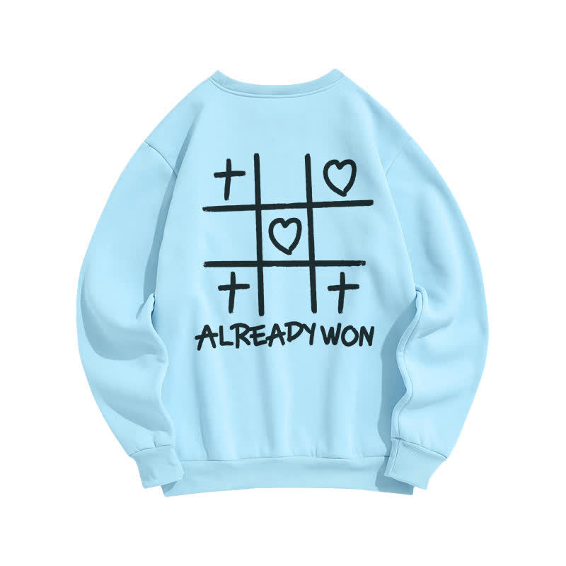 Christianartworkshop Schwarzes Sweatshirt mit Rundhalsausschnitt und Kreuz-Herz-Grafik (bereits gewonnen) - image 10