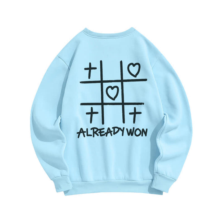 Christianartworkshop Schwarzes Sweatshirt mit Rundhalsausschnitt und Kreuz-Herz-Grafik (bereits gewonnen) - image 10