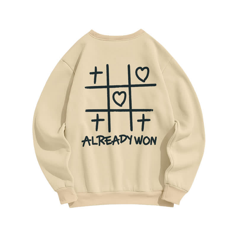 Christianartworkshop Schwarzes Sweatshirt mit Rundhalsausschnitt und Kreuz-Herz-Grafik (bereits gewonnen) - image 7