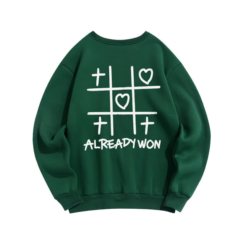 Christianartworkshop Schwarzes Sweatshirt mit Rundhalsausschnitt und Kreuz-Herz-Grafik (bereits gewonnen) - image 13
