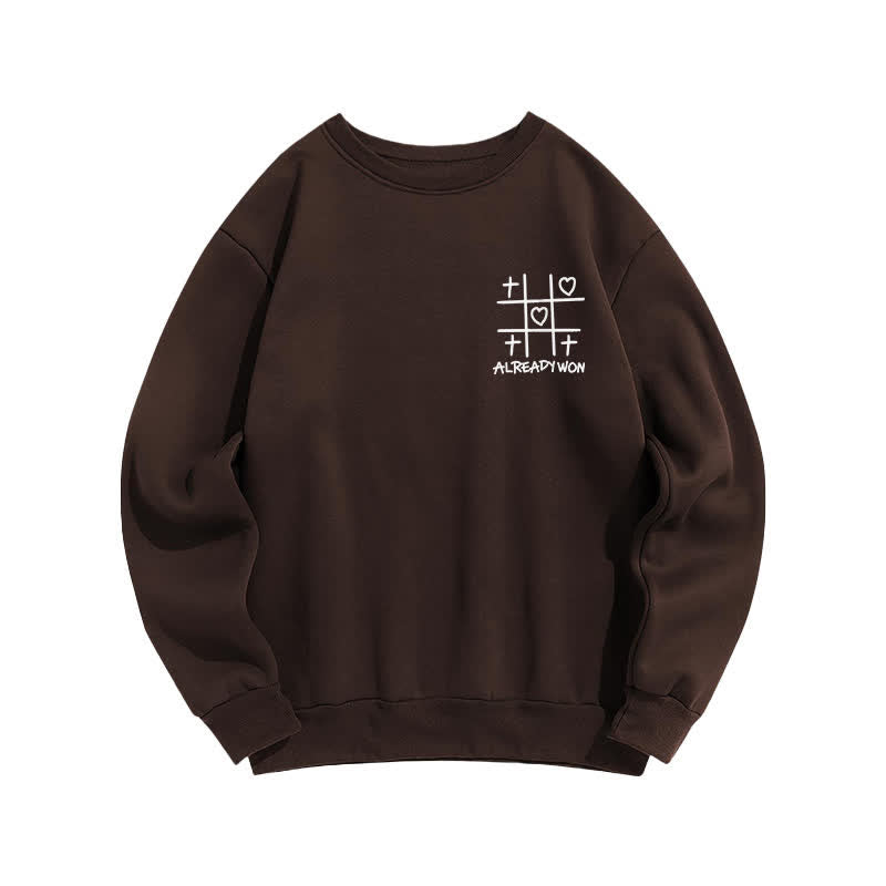 Christianartworkshop Schwarzes Sweatshirt mit Rundhalsausschnitt und Kreuz-Herz-Grafik (bereits gewonnen) - image 17