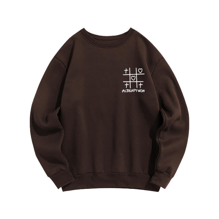Christianartworkshop Schwarzes Sweatshirt mit Rundhalsausschnitt und Kreuz-Herz-Grafik (bereits gewonnen) - image 17