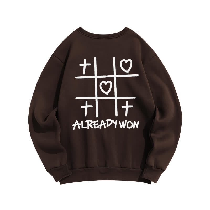 Christianartworkshop Schwarzes Sweatshirt mit Rundhalsausschnitt und Kreuz-Herz-Grafik (bereits gewonnen) - image 16