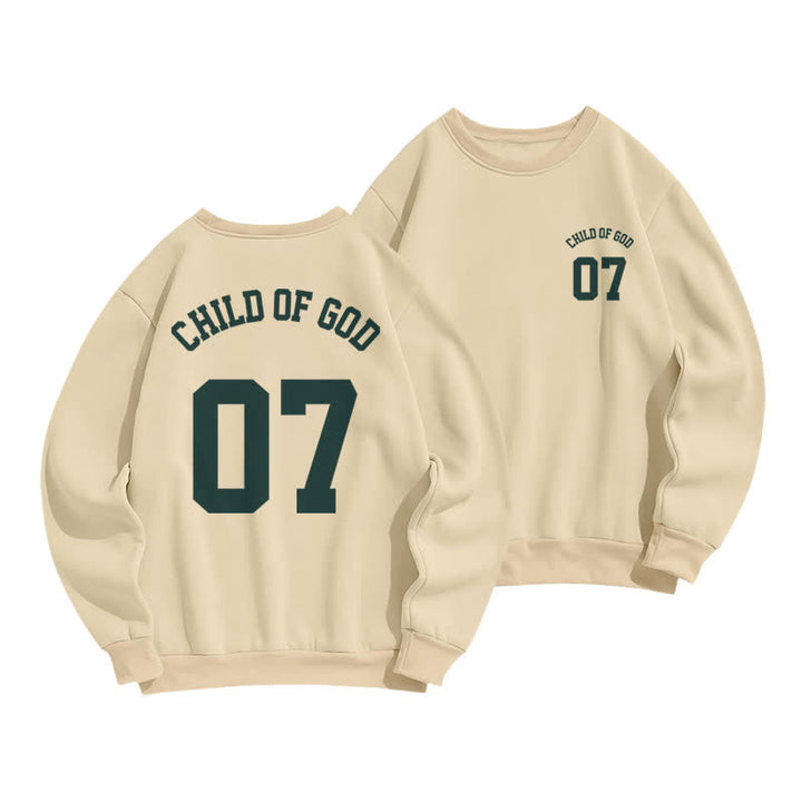 Christianartworkshop Child Of God 07 Oversized Crewneck Fleece Sweatshirt - Aprikose - 2XL - image 9