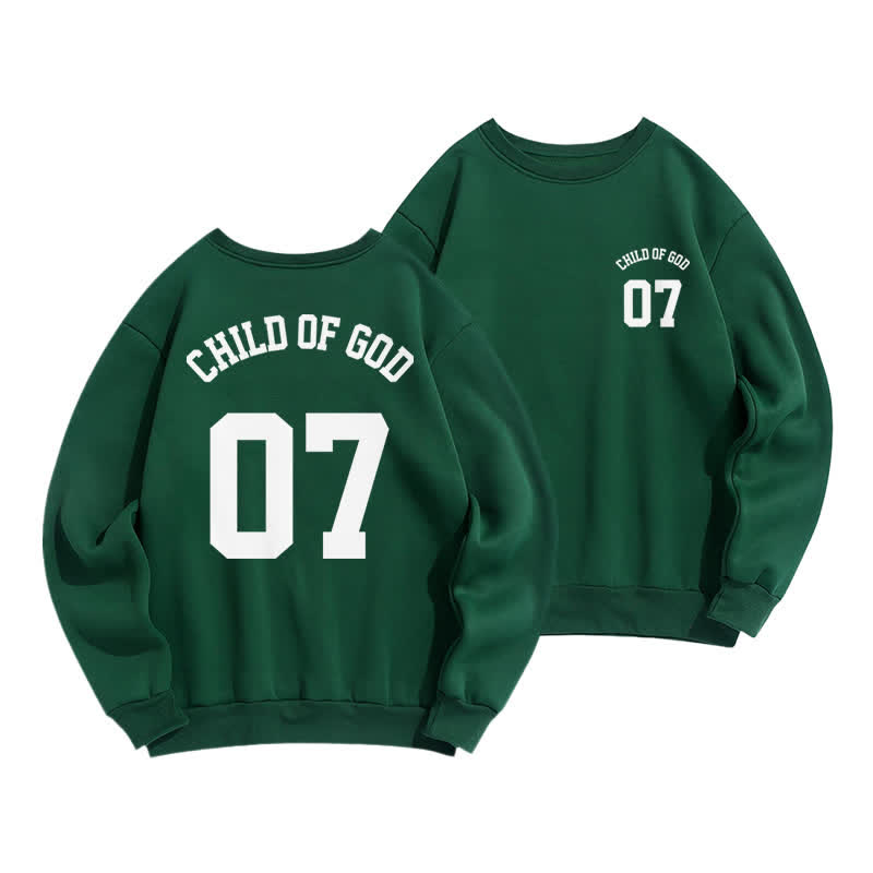 Christianartworkshop Child Of God 07 Oversized Crewneck Fleece Sweatshirt - Grün - 2XL - image 0