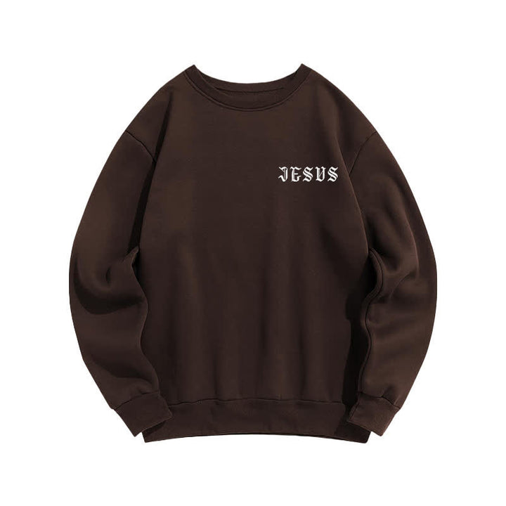 Christianartworkshop Jesus Changes Everything Gothic Back Print Sweatshirt - image 17