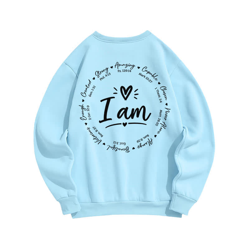 Christianartworkshop Fleece-Sweatshirt mit Herz-Kreis-Print auf der Rückseite - image 13