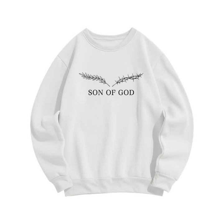 Christianartworkshop Son Of God Thorn Branch Hellblaues Sweatshirt mit Rundhalsausschnitt - image 5