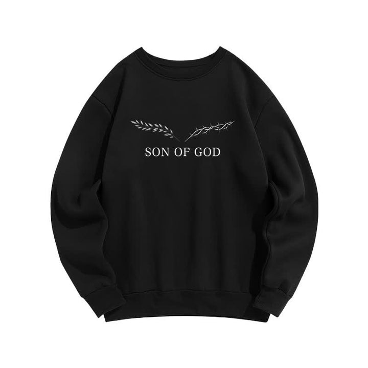 Christianartworkshop Son Of God Thorn Branch Hellblaues Sweatshirt mit Rundhalsausschnitt - image 7