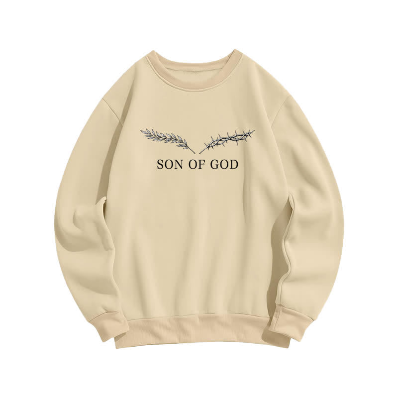 Christianartworkshop Son Of God Thorn Branch Hellblaues Sweatshirt mit Rundhalsausschnitt - image 11