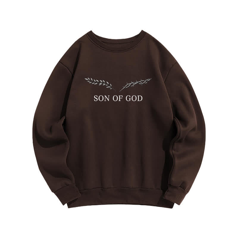 Christianartworkshop Son Of God Thorn Branch Hellblaues Sweatshirt mit Rundhalsausschnitt - image 14