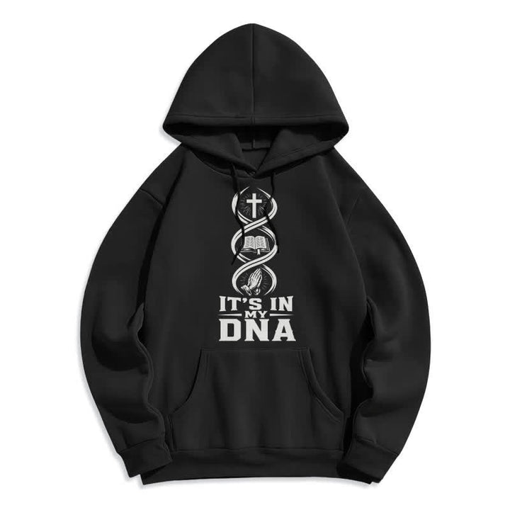Christianartworkshop Es liegt in meiner DNA, Glaube – Fleece-Pullover-Hoodie - Schwarz - 2XL - image 1