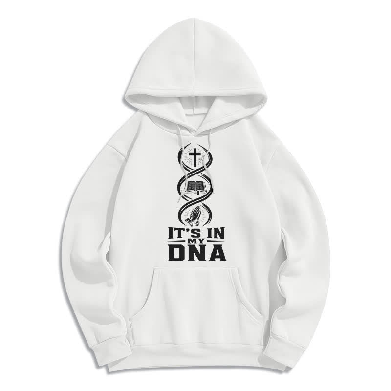 Christianartworkshop Es liegt in meiner DNA, Glaube – Fleece-Pullover-Hoodie - Weiß - 2XL - image 2