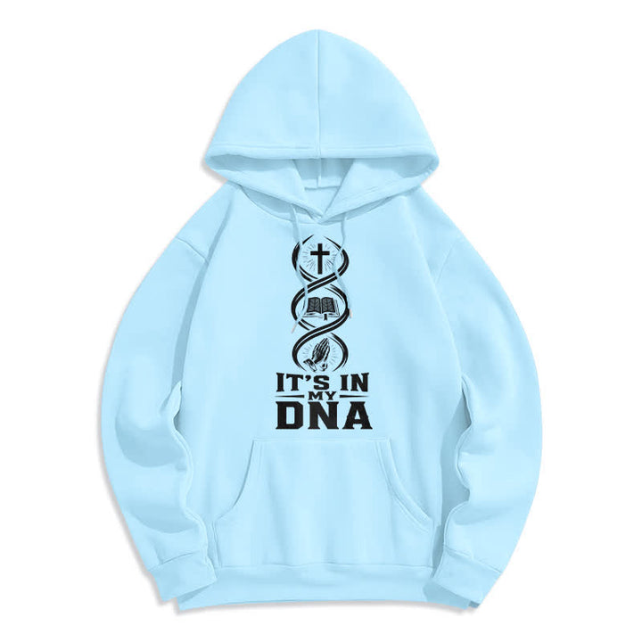 Christianartworkshop Es liegt in meiner DNA, Glaube – Fleece-Pullover-Hoodie - Blau - 2XL - image 3
