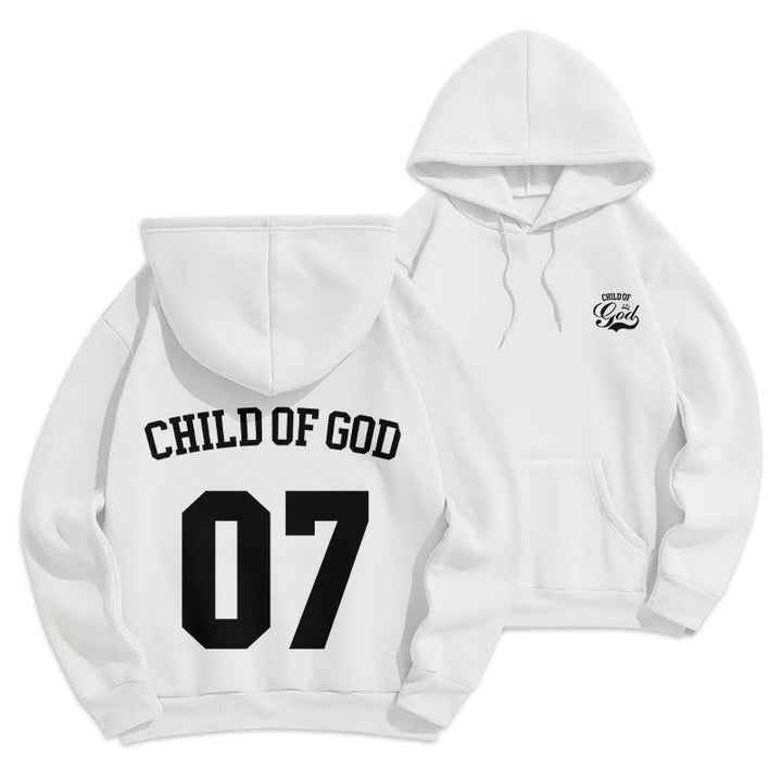 Christianartworkshop Child Of God 07 Street Fleece Pullover Hoodie - Weiß - 2XL - image 3