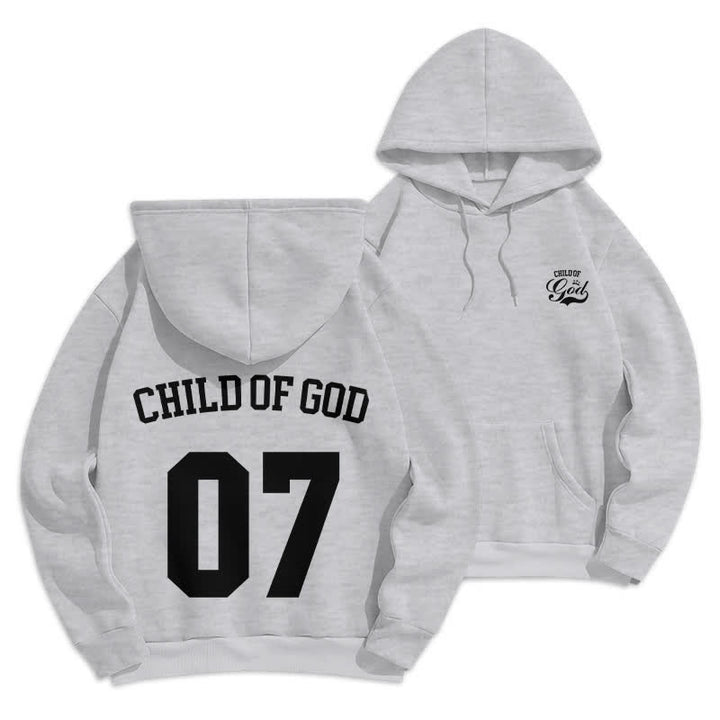 Christianartworkshop Child Of God 07 Street Fleece Pullover Hoodie - Grau - 2XL - image 0