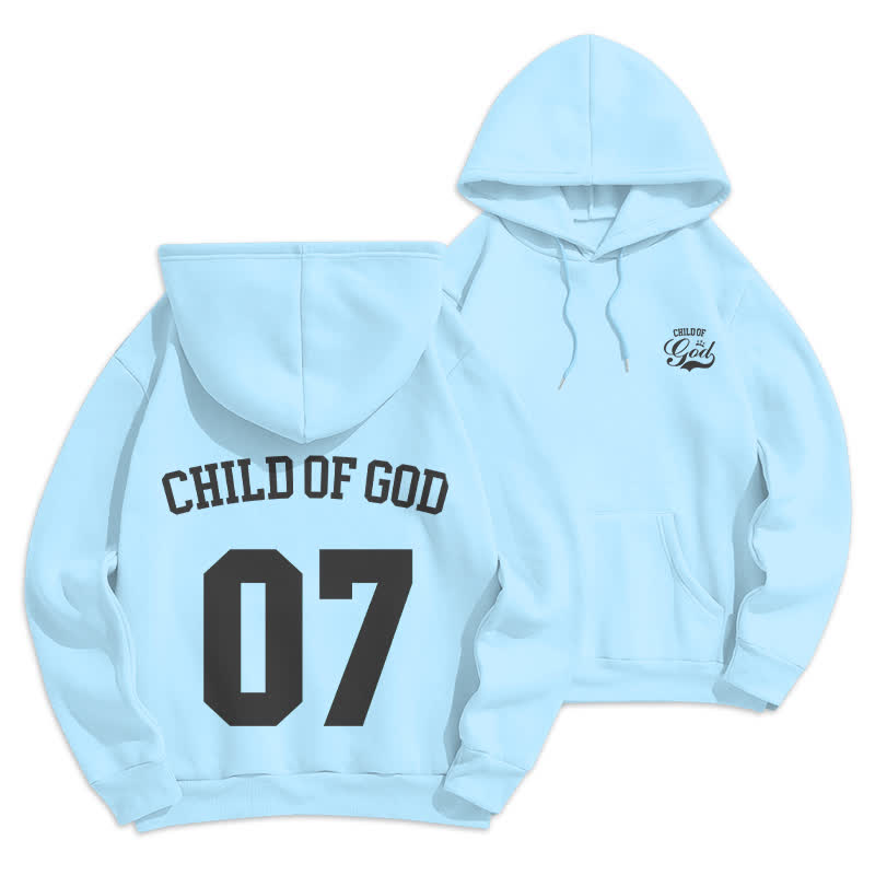 Christianartworkshop Child Of God 07 Street Fleece Pullover Hoodie - Blau - 2XL - image 21