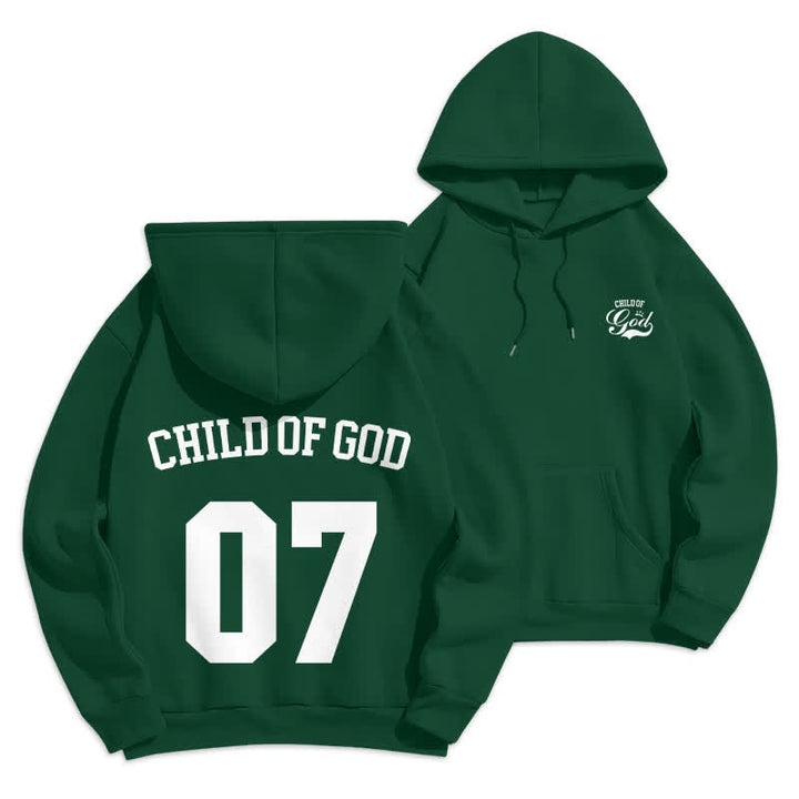 Christianartworkshop Child Of God 07 Street Fleece Pullover Hoodie - Grün - 2XL - image 9